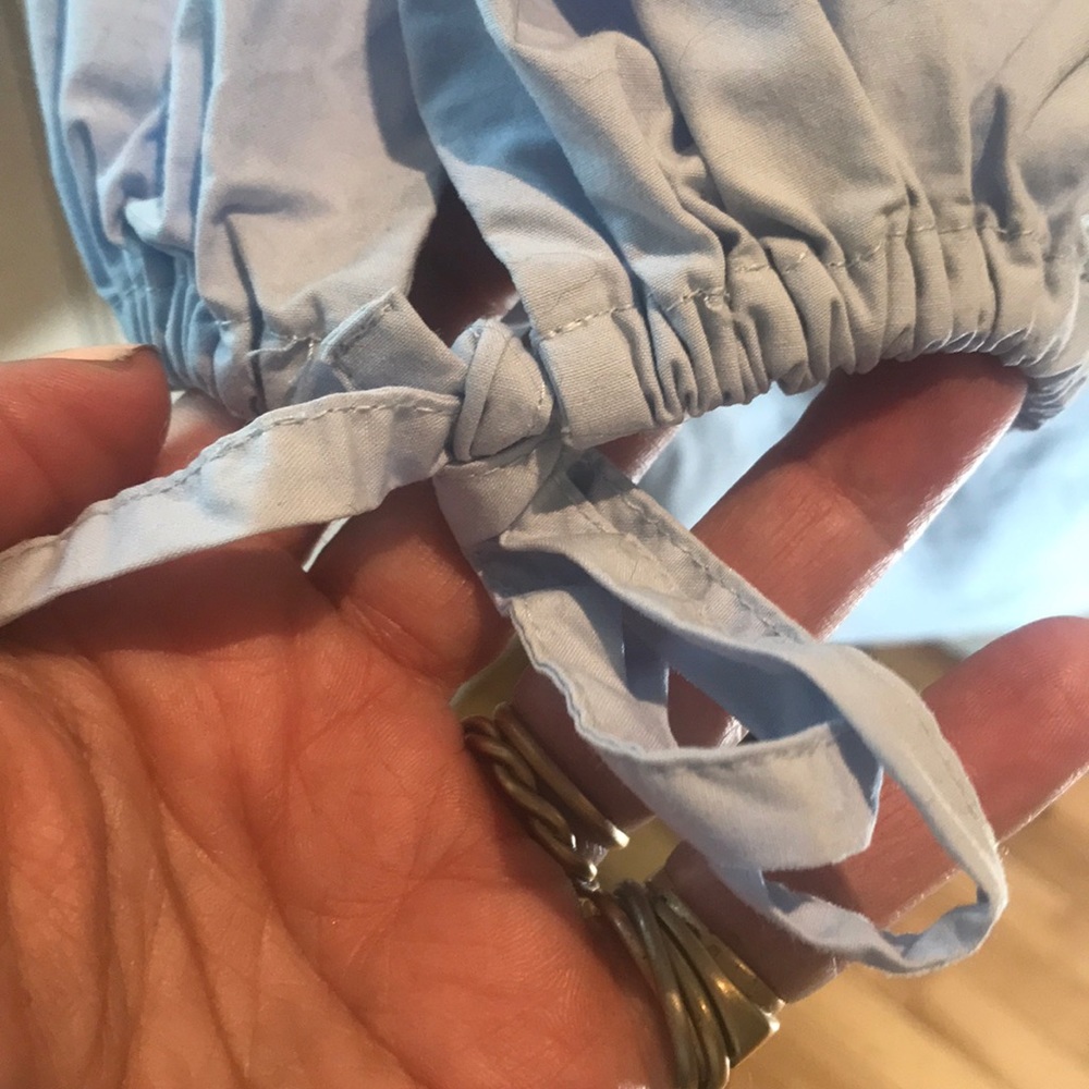 “WILFRED” LESSINE Blue Smock Dress . - Picture 8 of 16